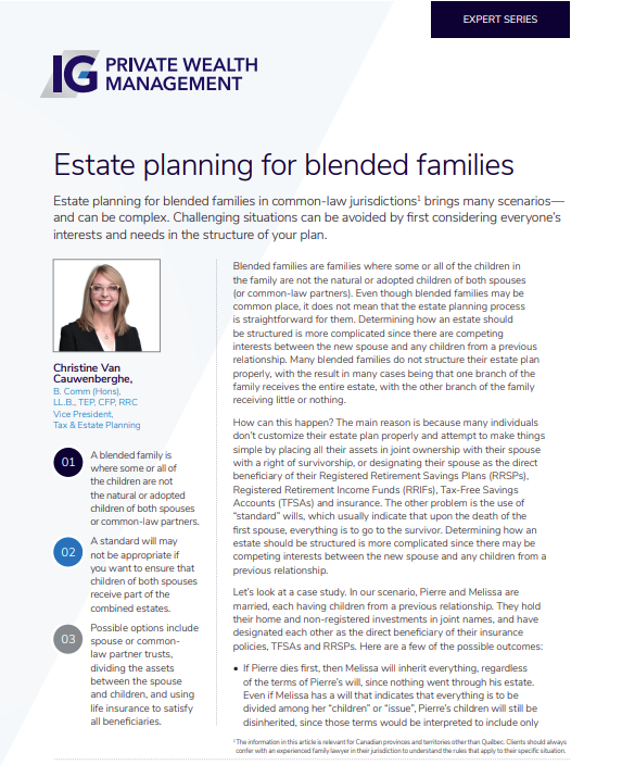 Whitepaper - Estate planning for blended families